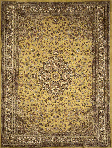 Kashan Floral  Rug - 9 x 6 ft
