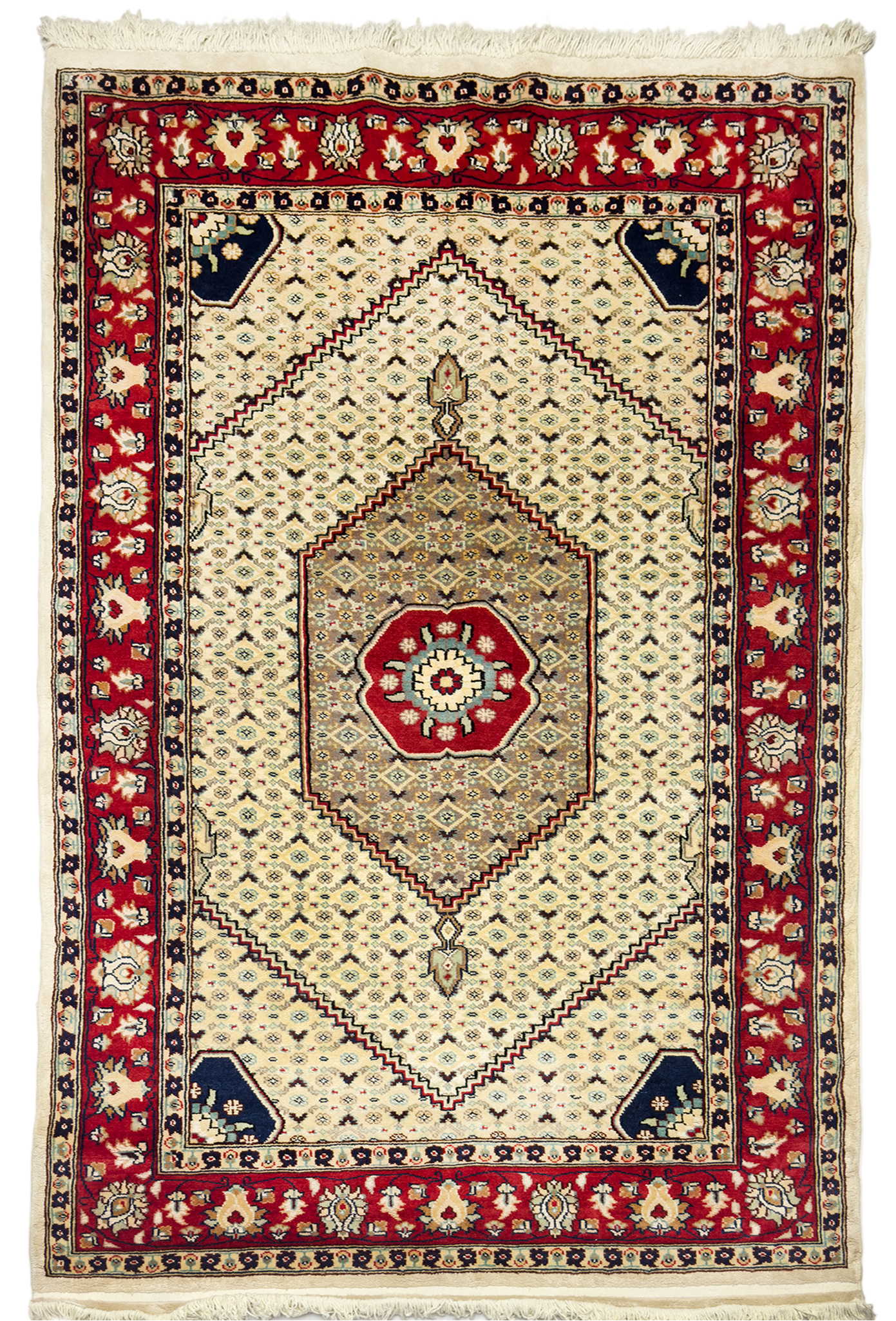 Persian Sennah Rug - 4 x 6 ft
