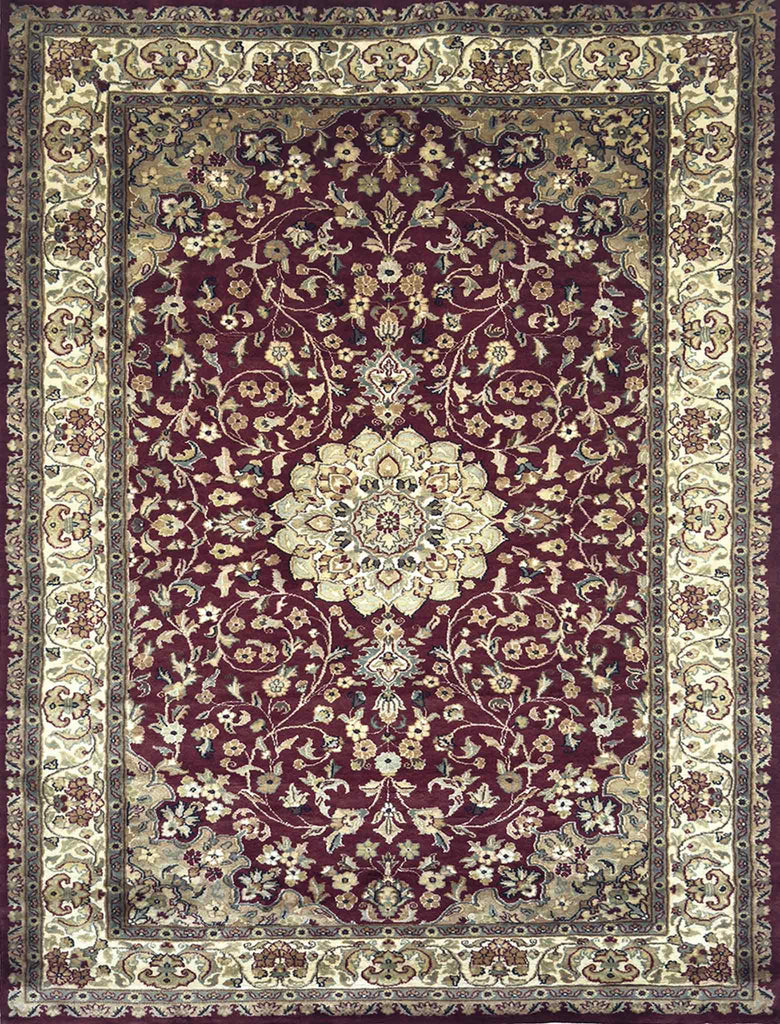 Kashan Medallion Rug - 5 x 8 ft