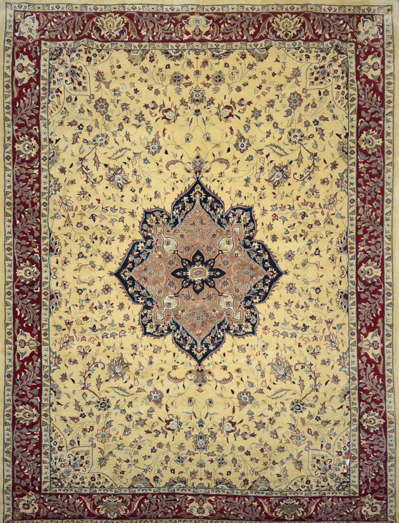 Kashan Medallion Rug - 11 x 8 ft