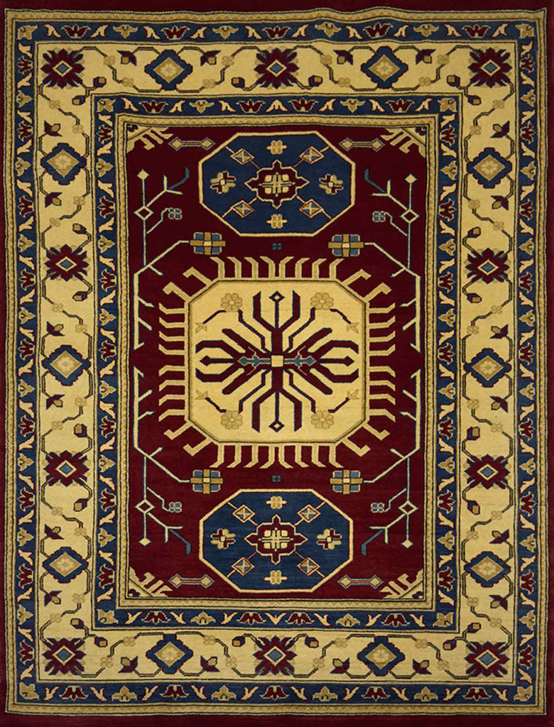 Modern Kazak Rug - 4.5 x 6.5 ft