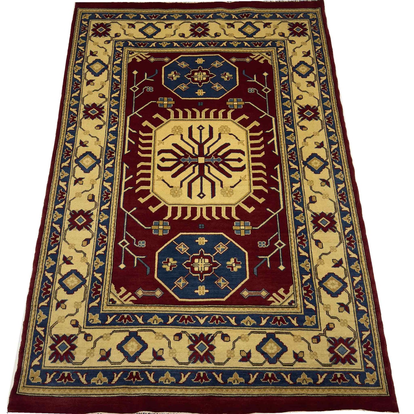 Modern Kazak Rug - 4.5 x 6.5 ft
