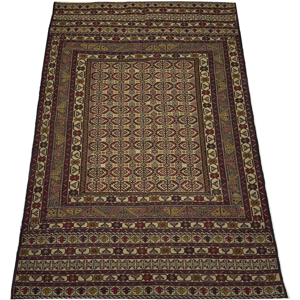 Afghan Kilm Soumak - 6 x 4 ft