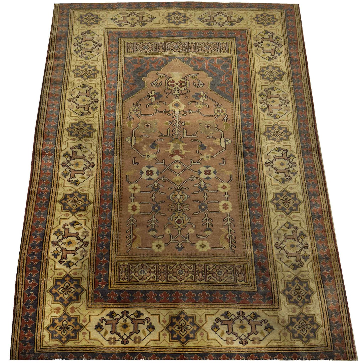 Pre-loved Turkish Prayer Rug - 4 x 5 ft