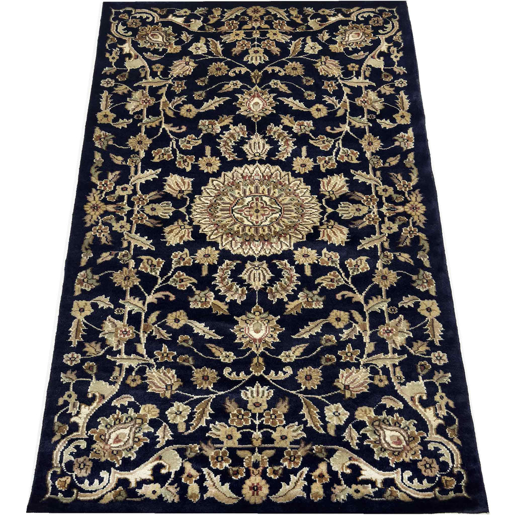 Kashan Floral Rug - 5 x 3 ft
