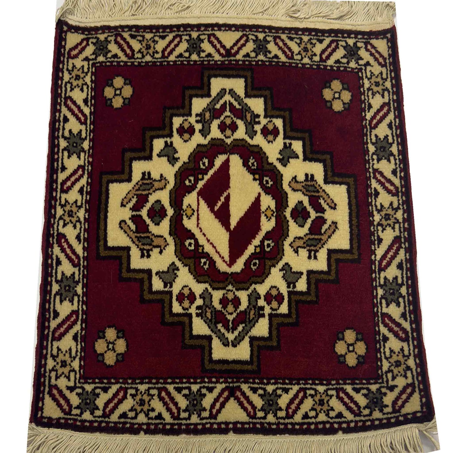 Afghan Kazak Rug - 1.5 x 1.5 ft