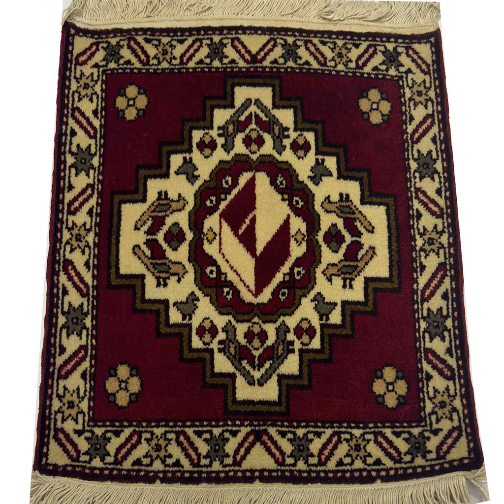 Afghan Kazak Rug - 1.5 x 1.5 ft