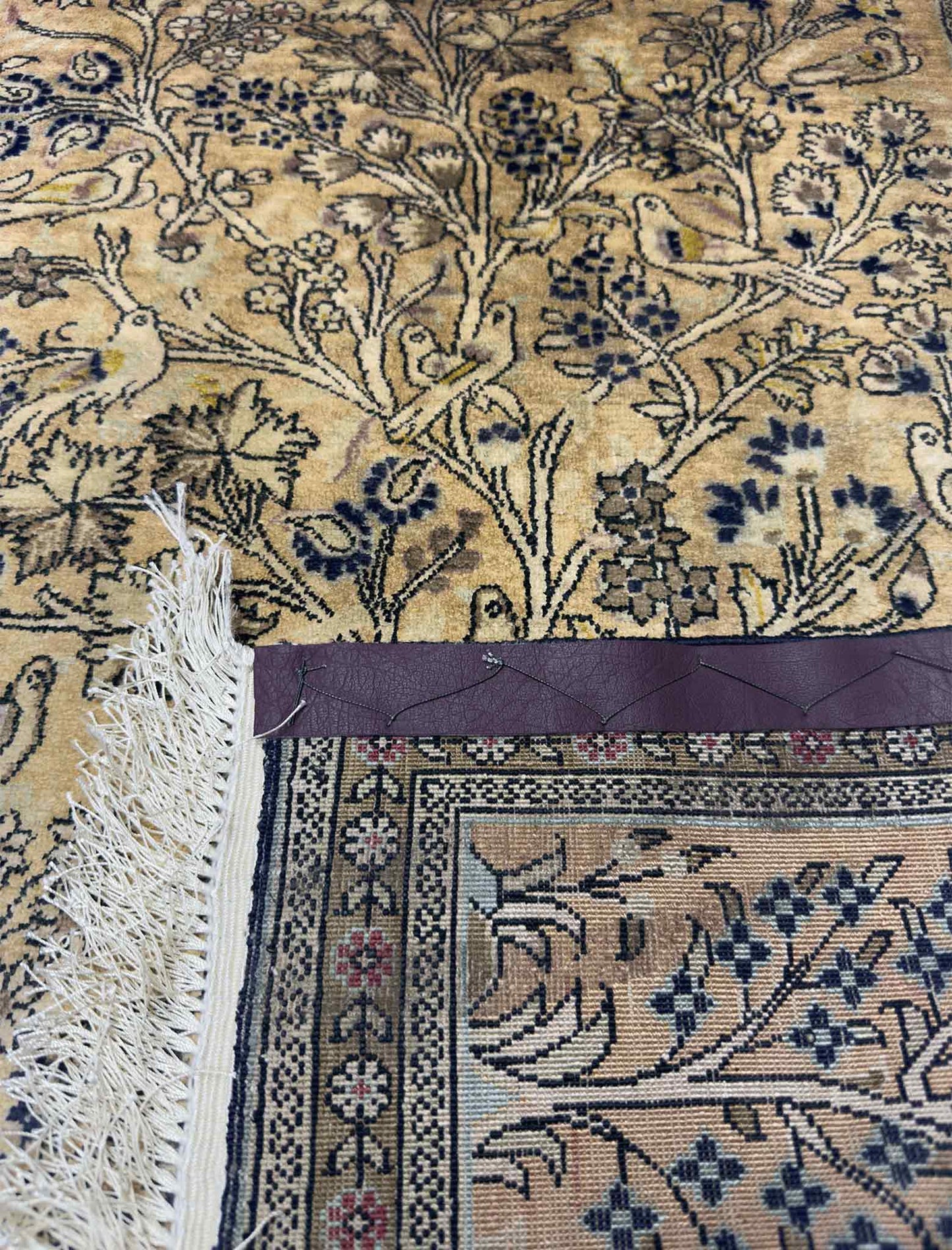Qum 'Tree of Life Rug' - 2.5 x 2 ft