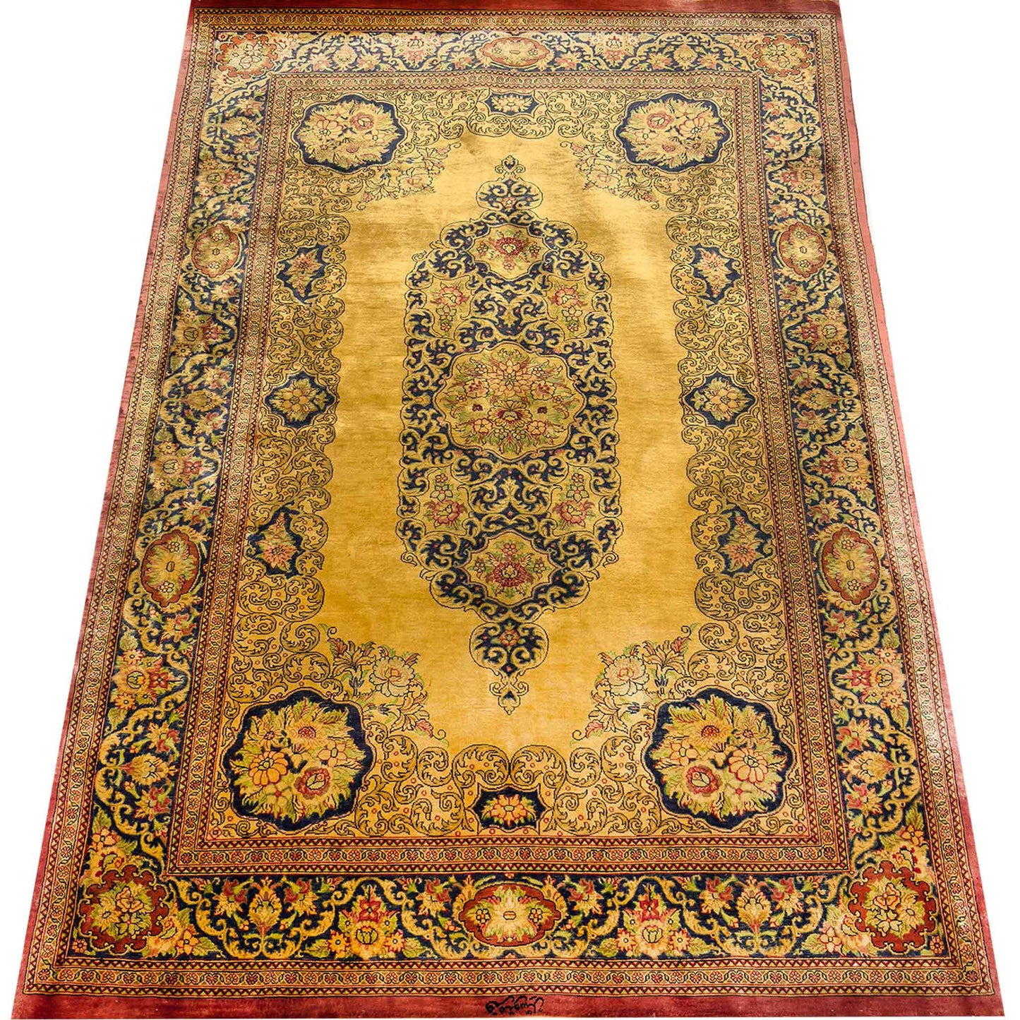 100% Qum Silk Rug - 3 x 5 ft