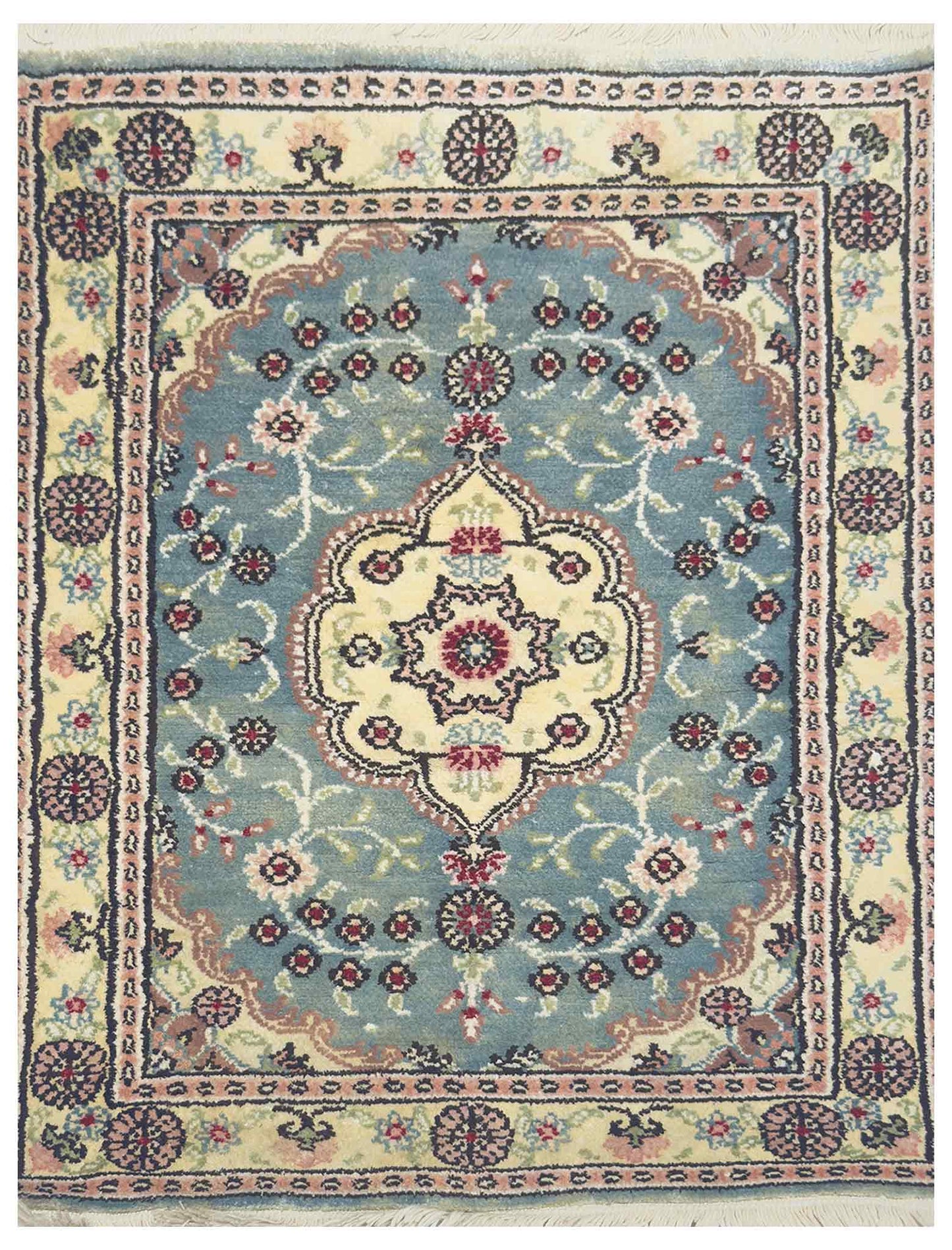 Turkish Keysari Silk Rug - 2 x 1.5 ft