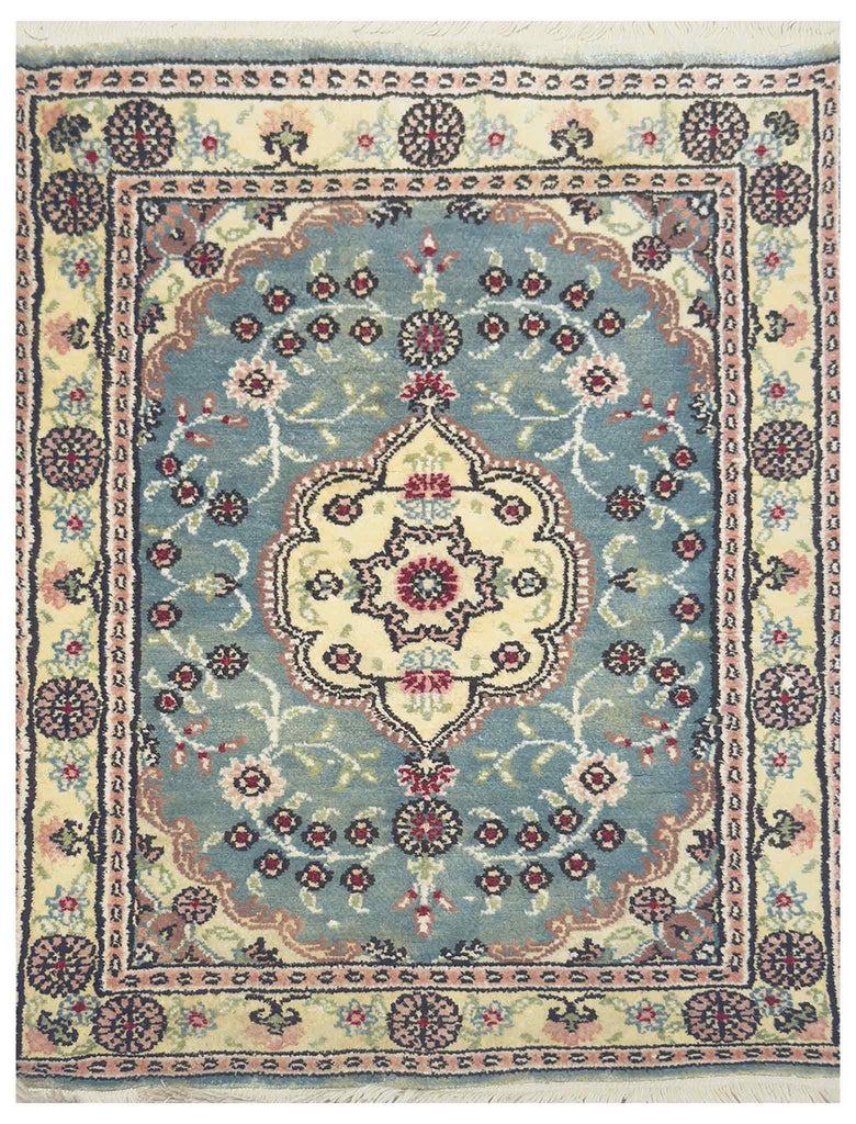 Turkish Keysari Silk Rug - 2 x 1.5 ft