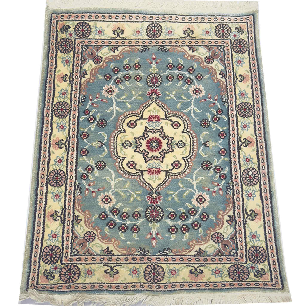 Turkish Keysari Silk Rug - 2 x 1.5 ft