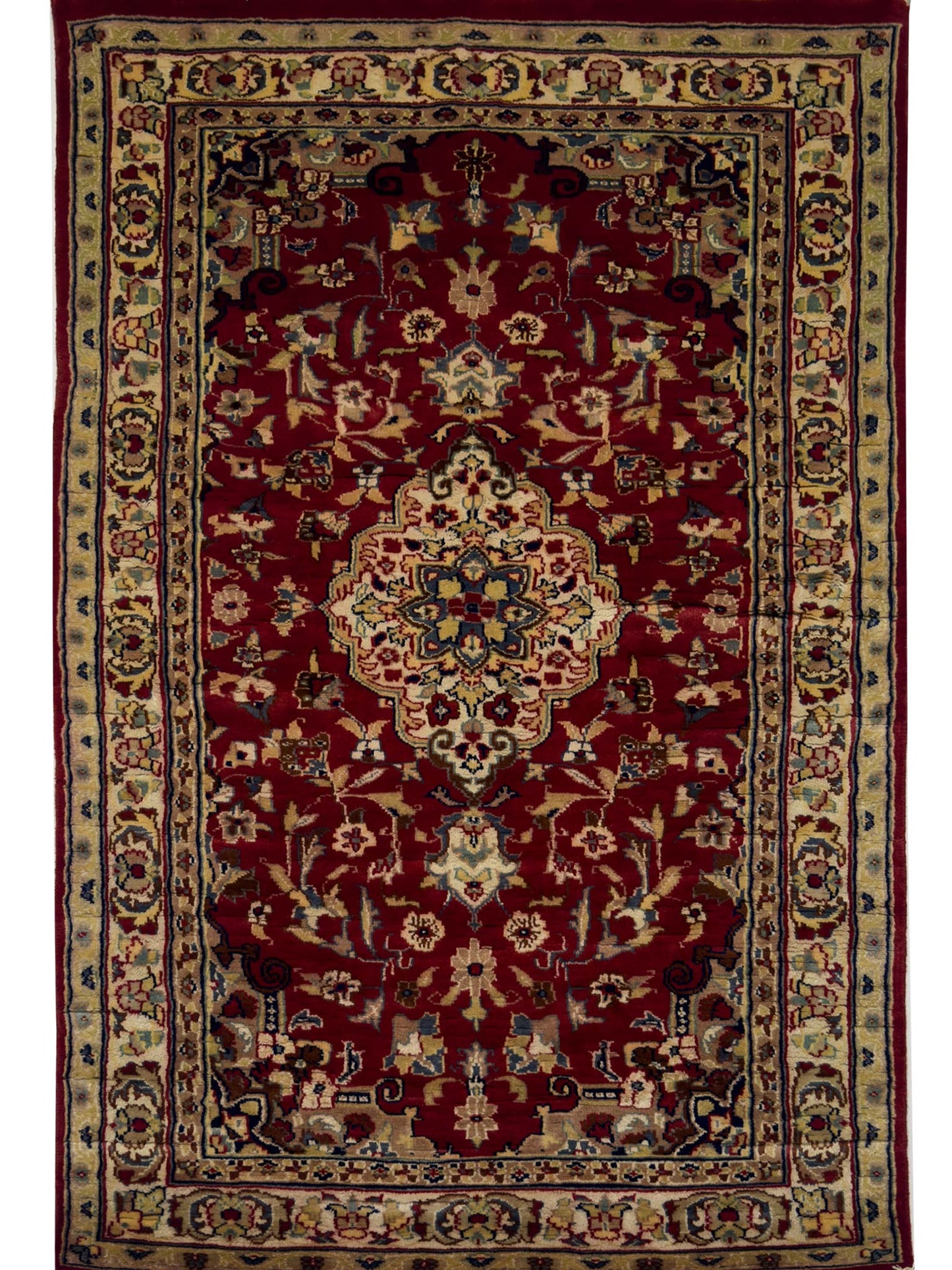 Kashan Floral Rug - 3 x 5 ft