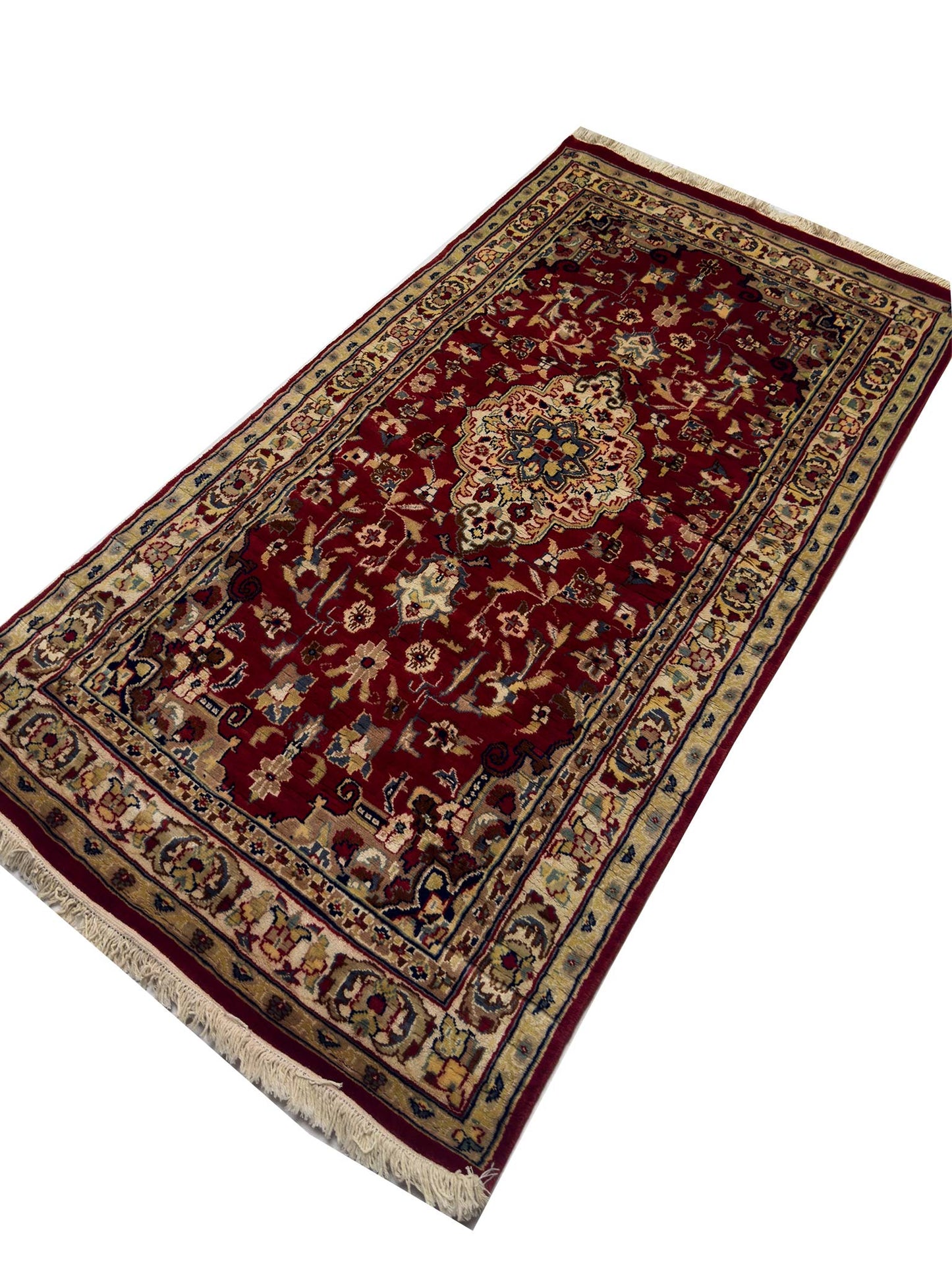 Kashan Floral Rug - 3 x 5 ft
