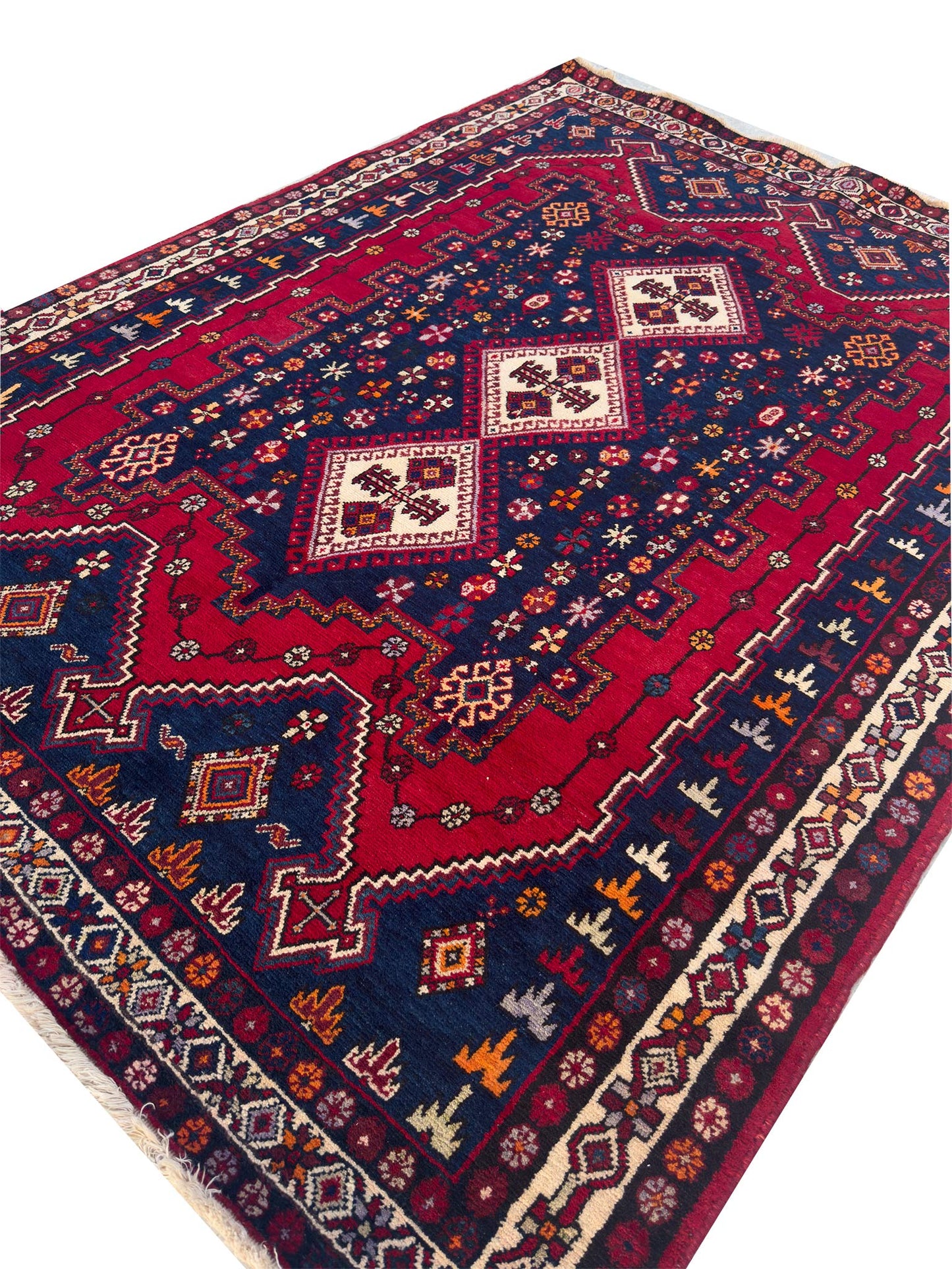 Tribal Afsharr Rug - 5 x 7 ft