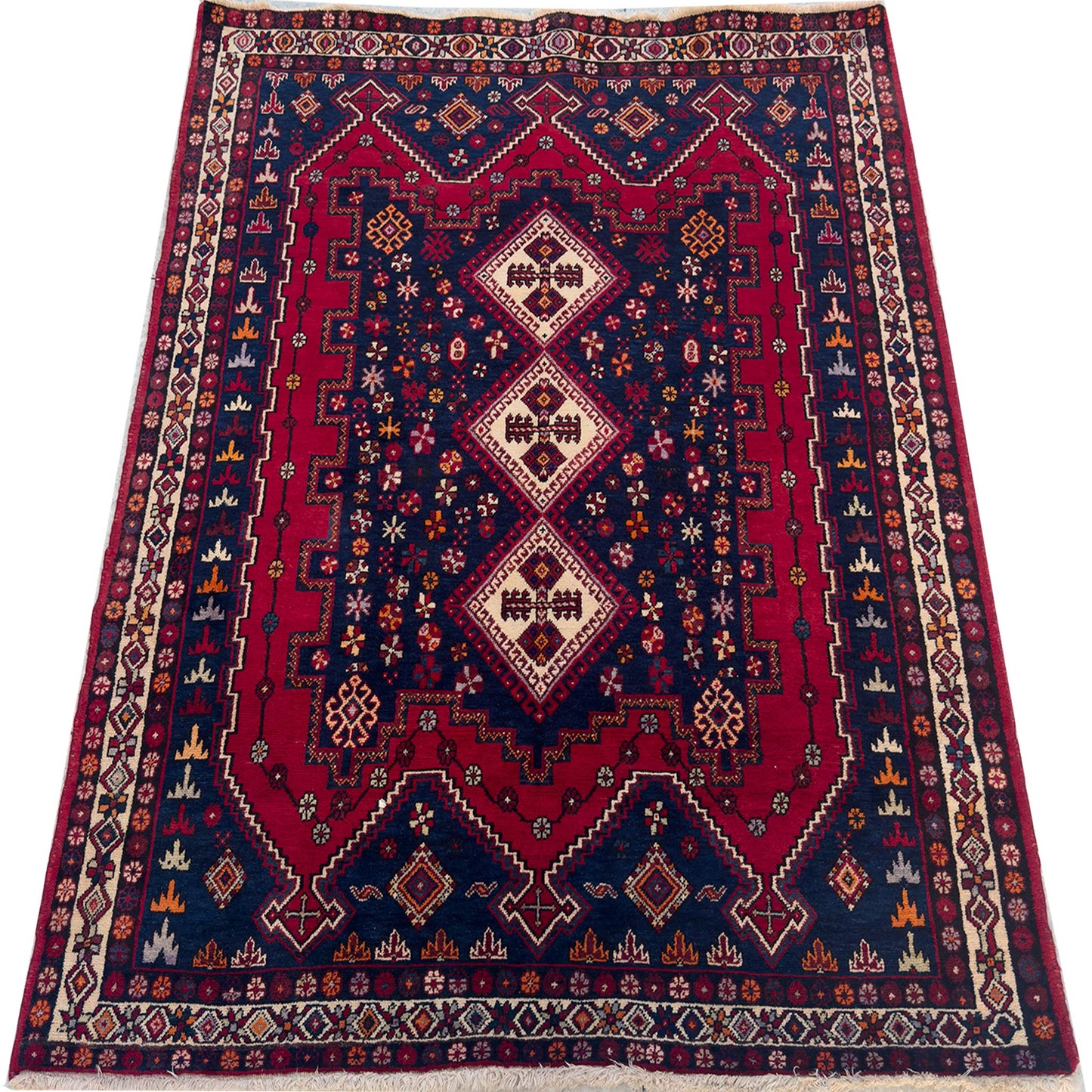 Tribal Afsharr Rug - 5 x 7 ft