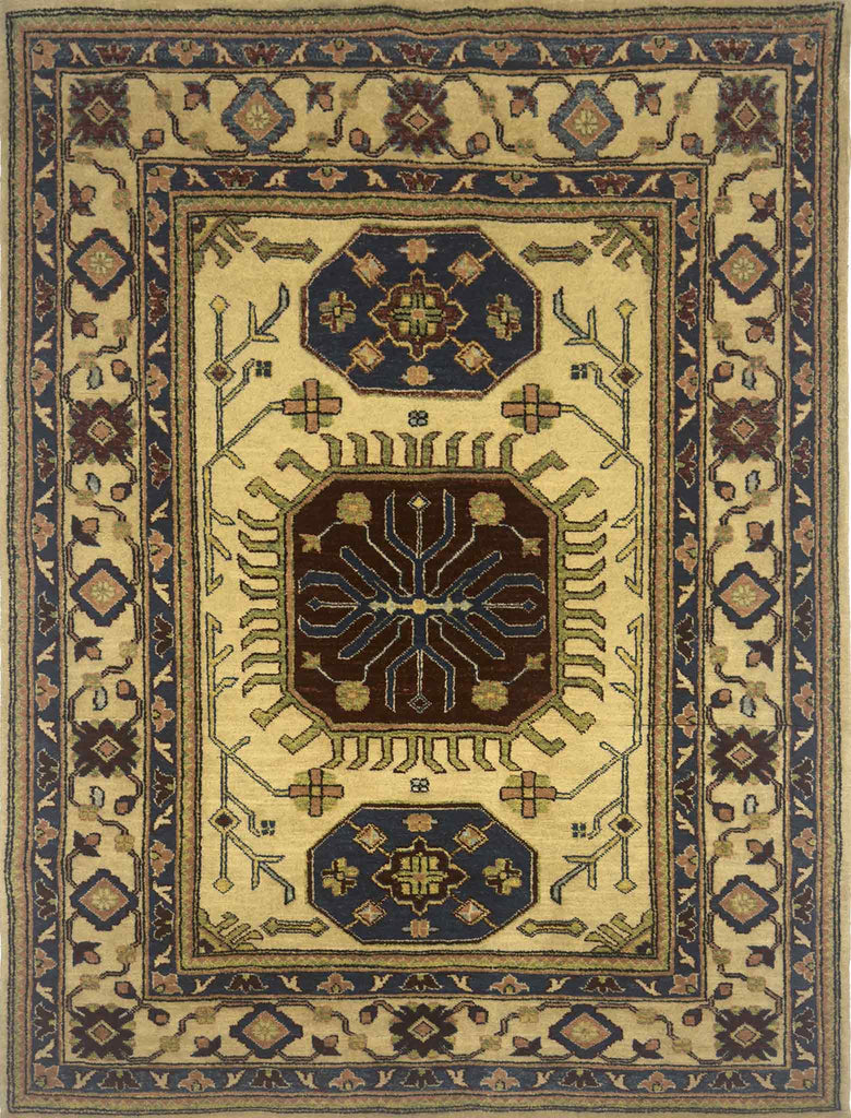Modern Kazak Rug - 6.5 x 4.5 ft
