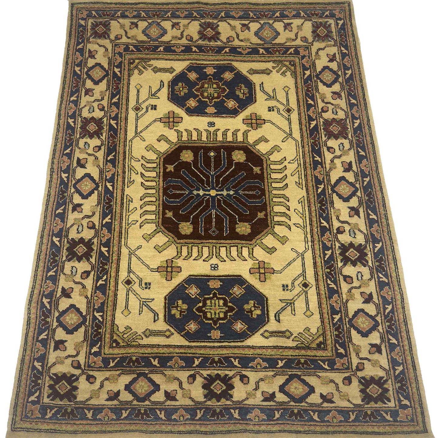 Modern Kazak Rug - 4.5 x 6.5 ft