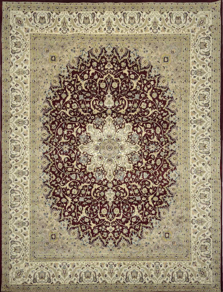 Isfahan Floral Rug - 10 x 8 ft