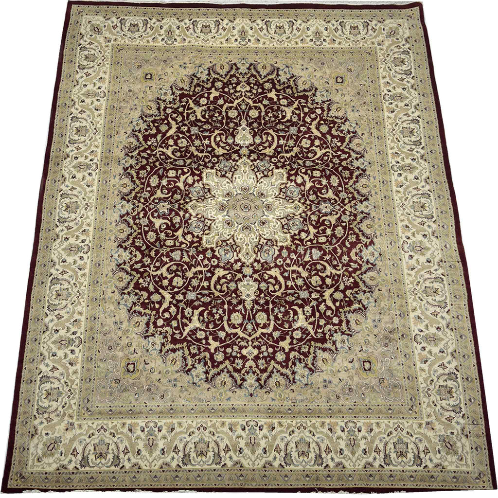 Isfahan Floral Rug - 10 x 8 ft
