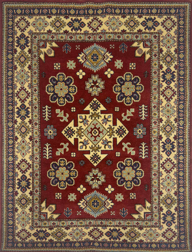 Star Kazak Rug - 4 x 6 ft