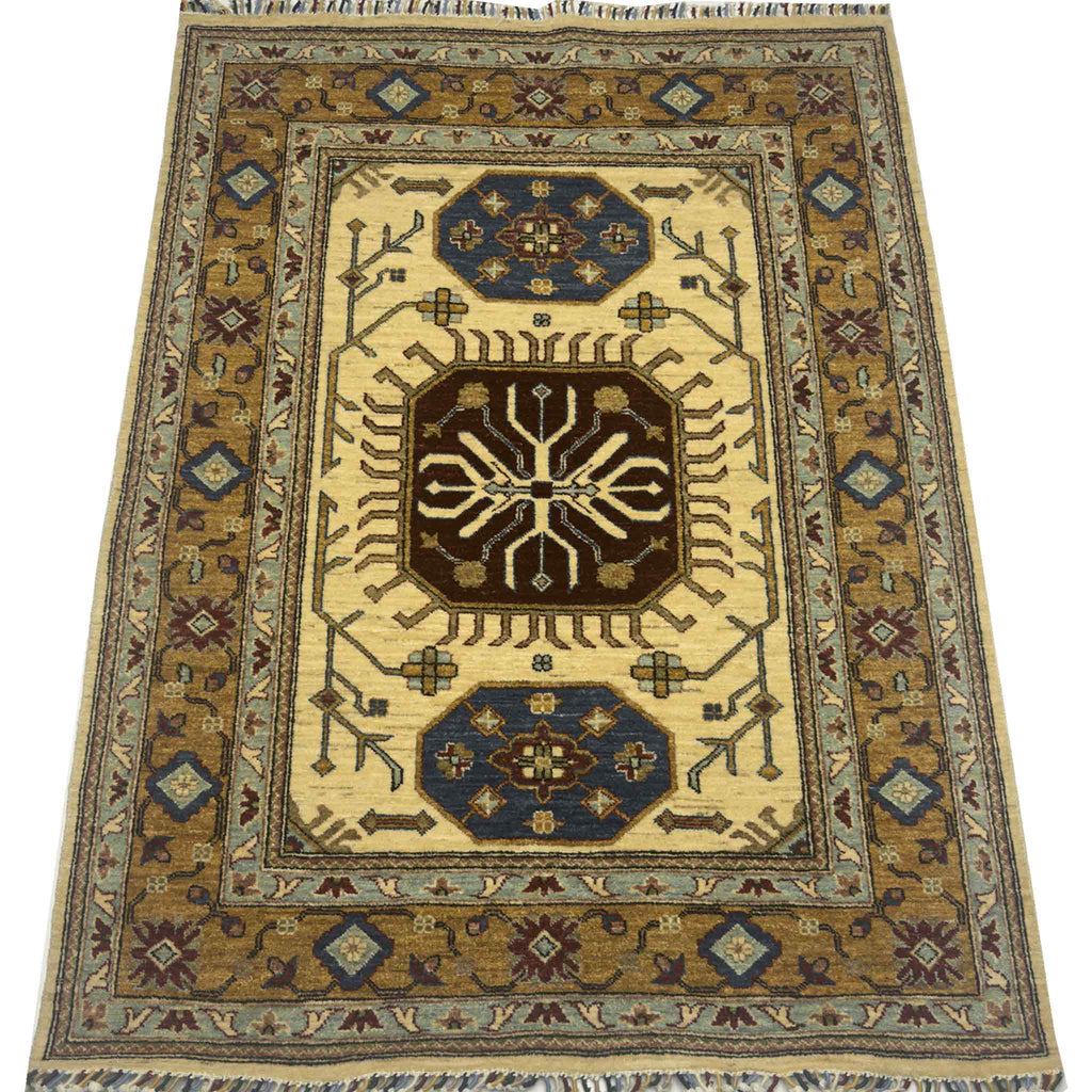 Modern Kazak Rug - 4.5 x 6 ft