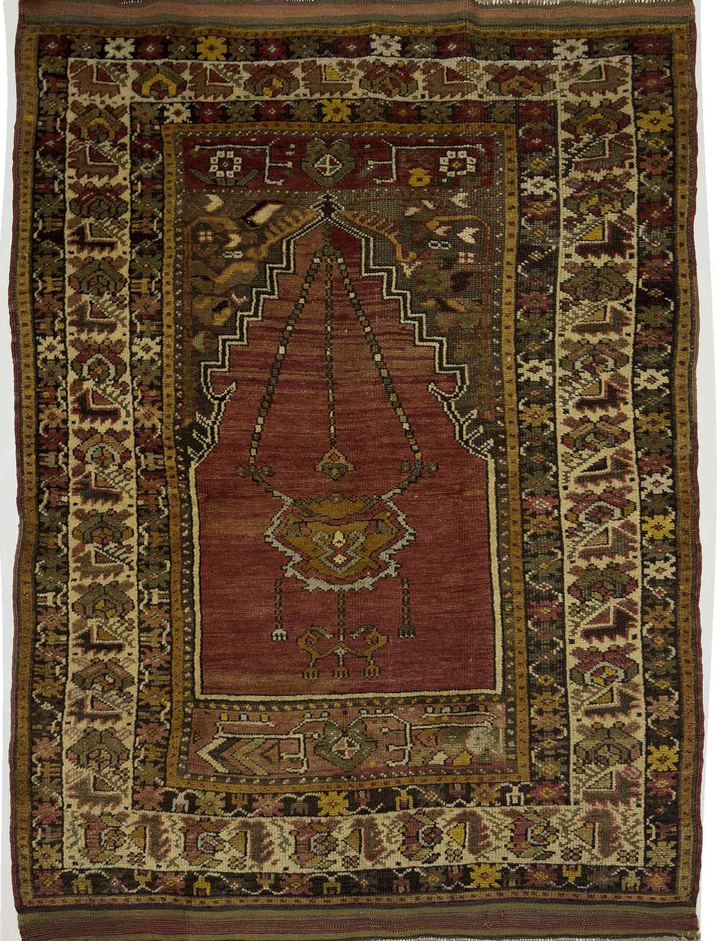 Pre-loved Turkish Prayer Rug - 3.5 x 5 ft