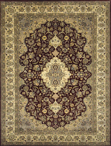 Isfahan Floral Rug - 9 x 6 ft