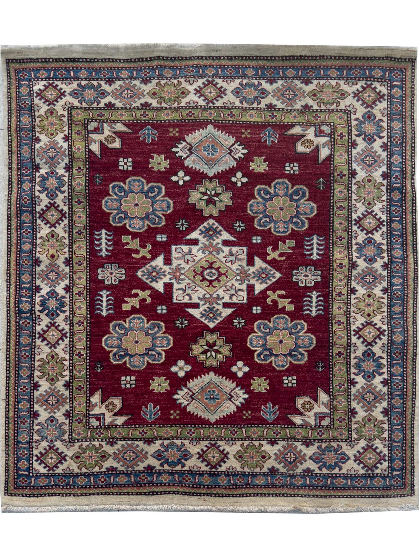 Modern Kazak Rug - 5 x 7 ft