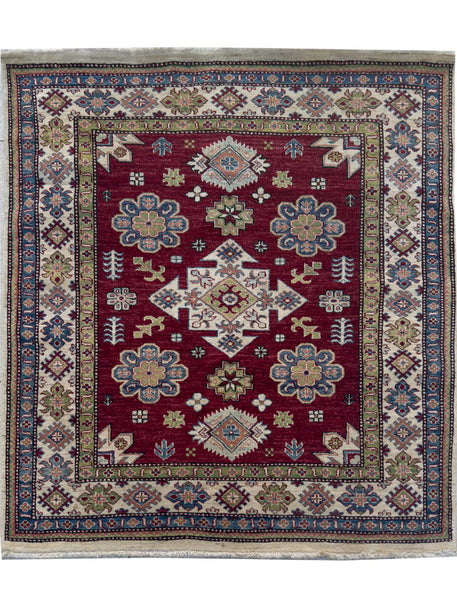 Modern Kazak Rug - 5 x 6 ft