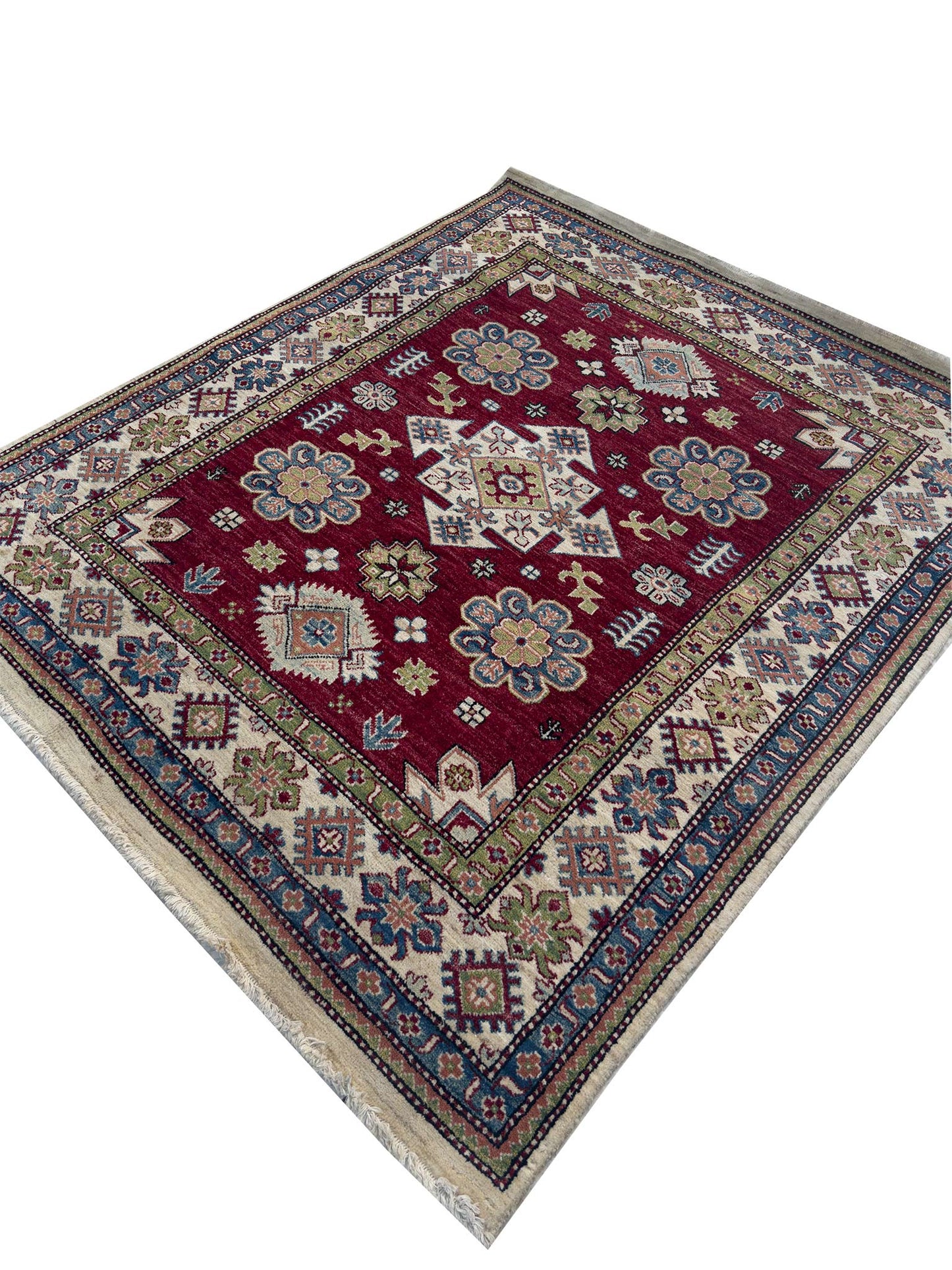 Modern Kazak Rug - 5 x 7 ft