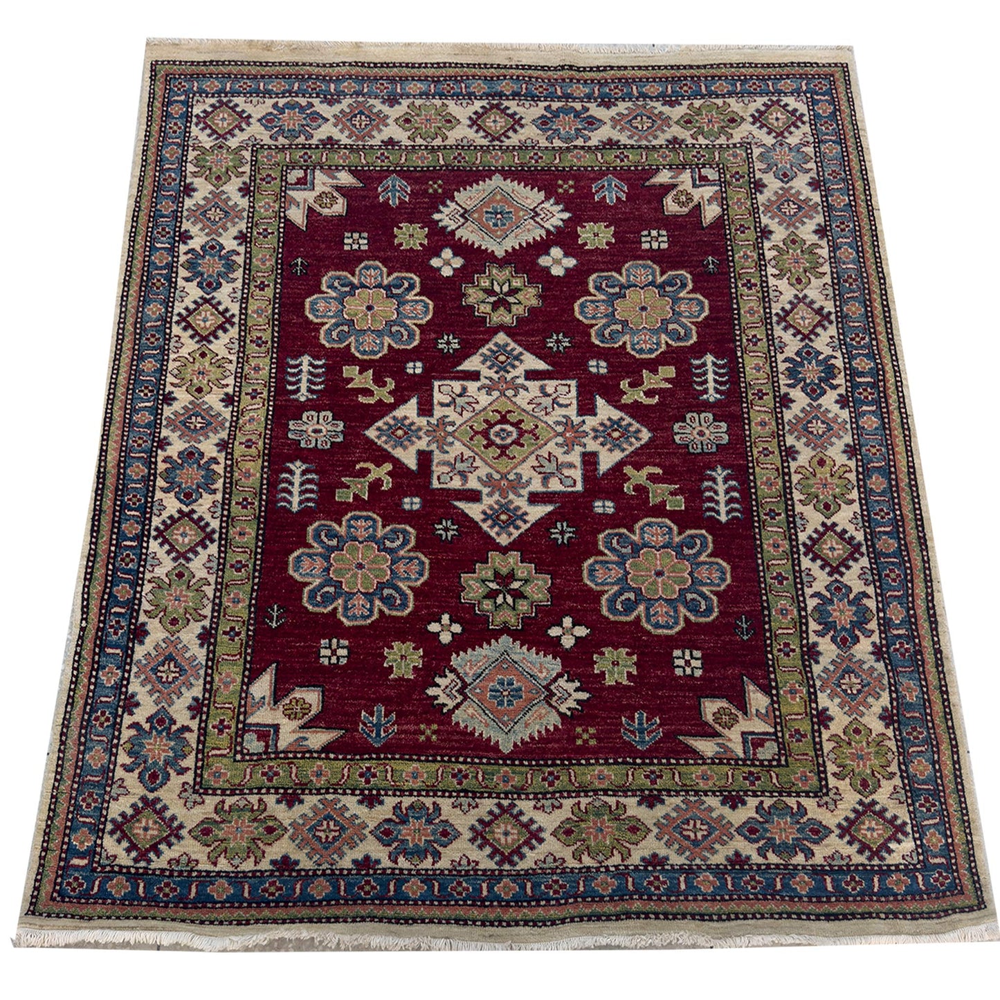 Modern Kazak Rug - 5 x 7 ft