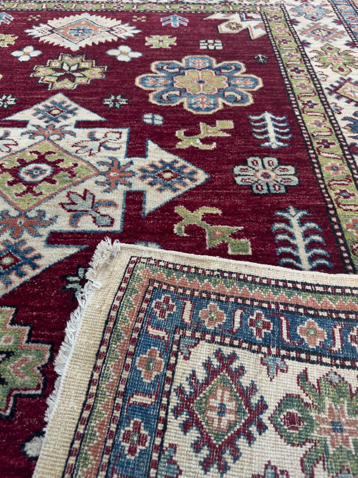 Modern Kazak Rug - 5 x 7 ft