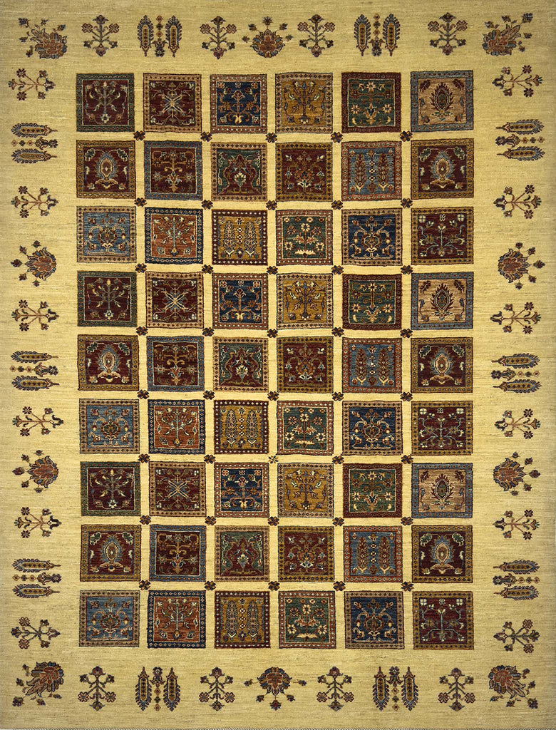 Modern Bakhtiari Rug - 6.5 x 9.5 ft