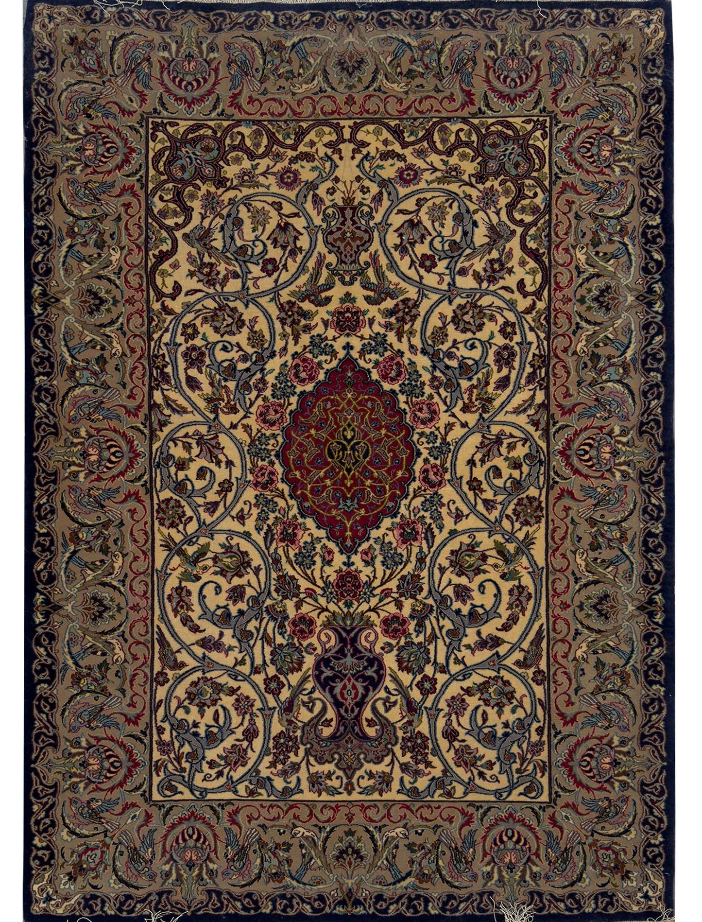Super Isfahan Rug - 3.5 x 5.5 ft