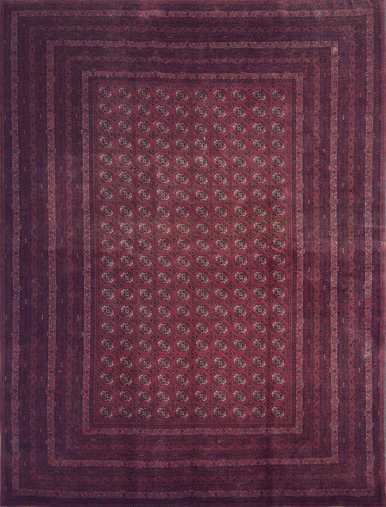 Pre-loved Turkeman Rug - 6.9 x 9.5 ft