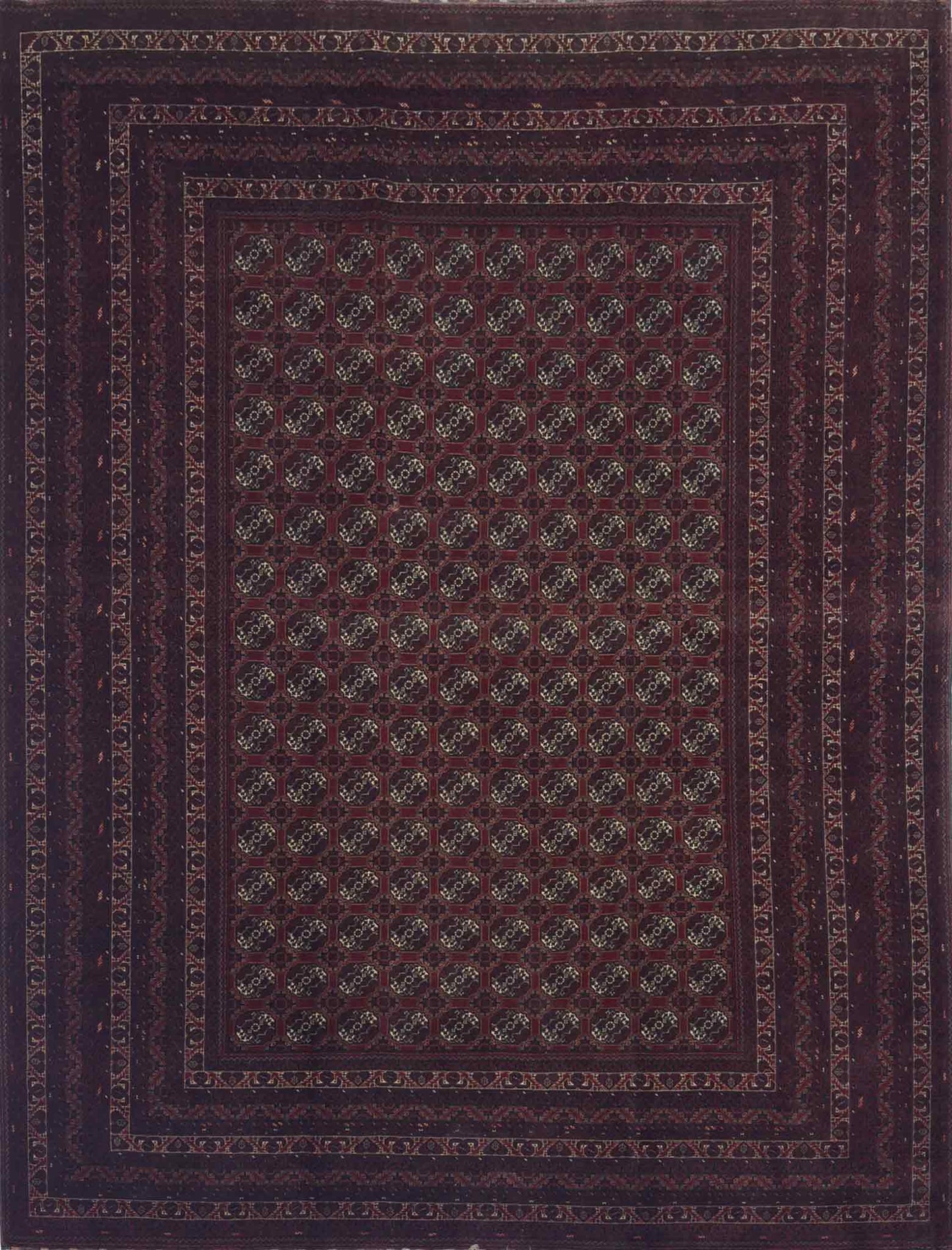 Afghan Tukeman Rug -  6.5 x 9.5 ft