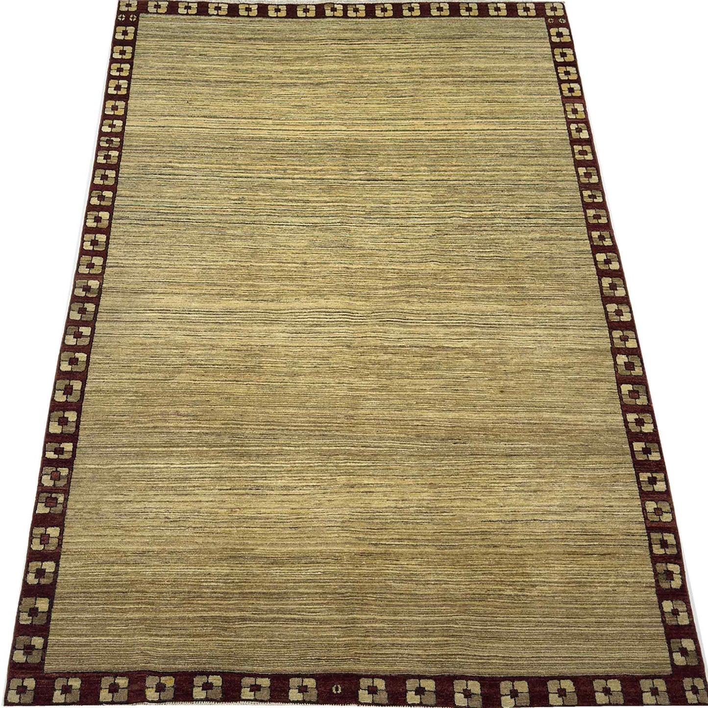 Modern Gabbeh Rug - 6.5 x 9.5 ft