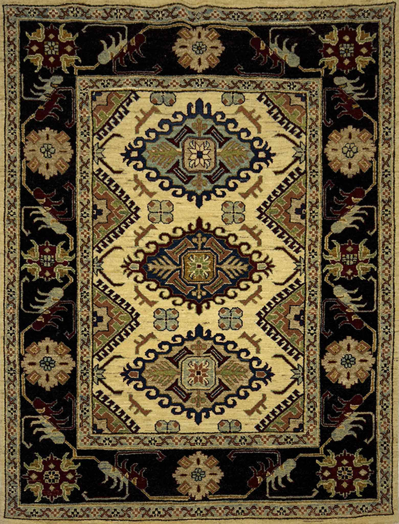 Modern Kazak Rug - 6.5 x 5 ft