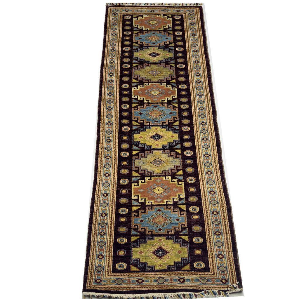 Modern Kazak Runner - 7 x 2.5 ft