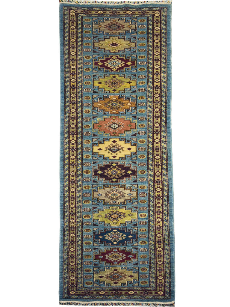 Modern Kazak Runner - 8.5 x 2.6 ft