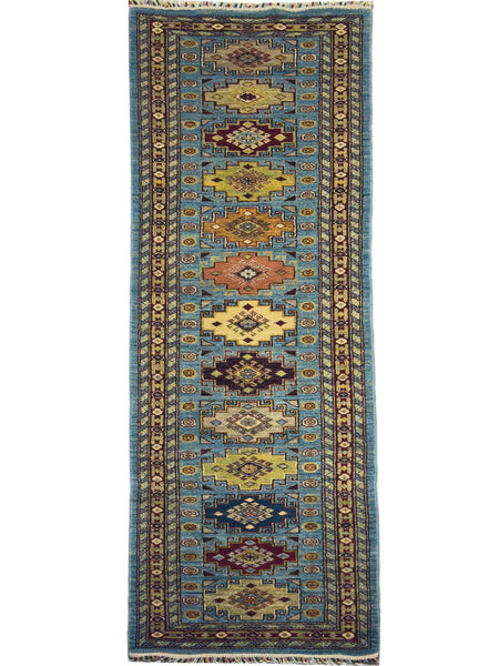 Modern Kazak Runner - 8.5 x 2.6 ft
