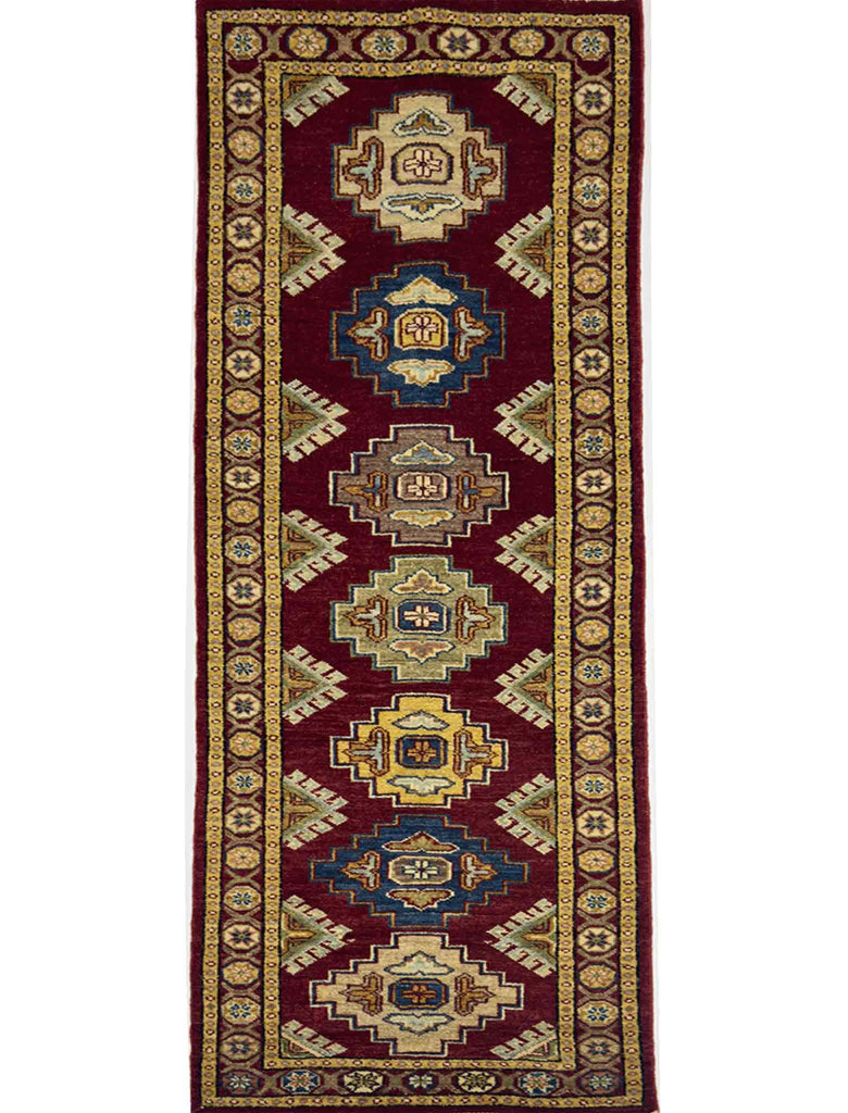 Modern Kazak Runner - 7 x 2.5 ft