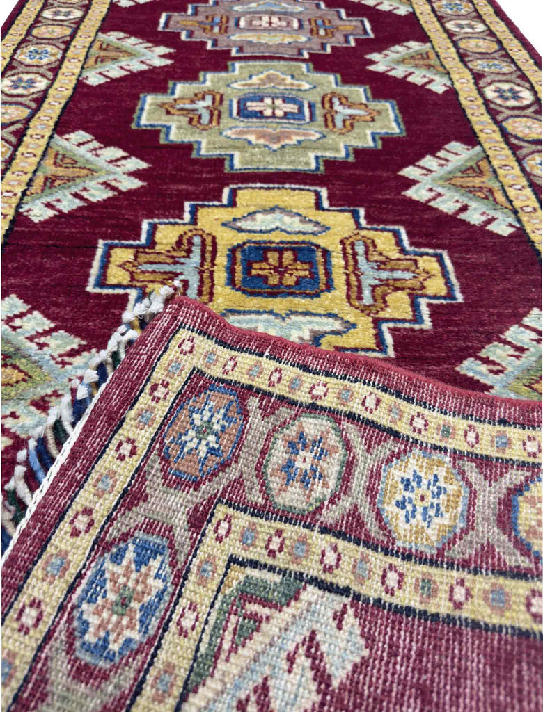 Modern Kazak Runner - 7 x 2.5 ft