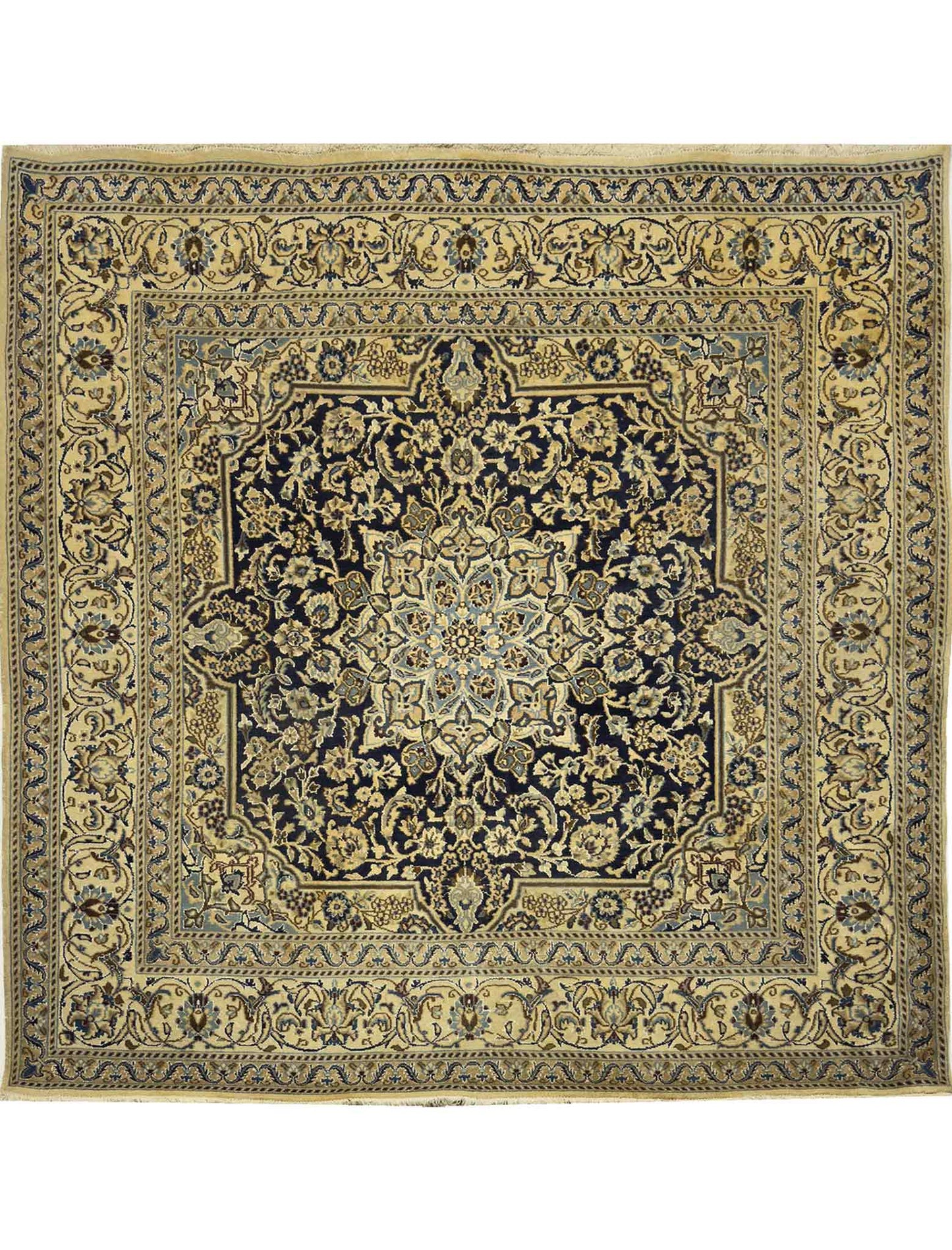 Persian Nain Rug - 6.5 x 6.5 ft