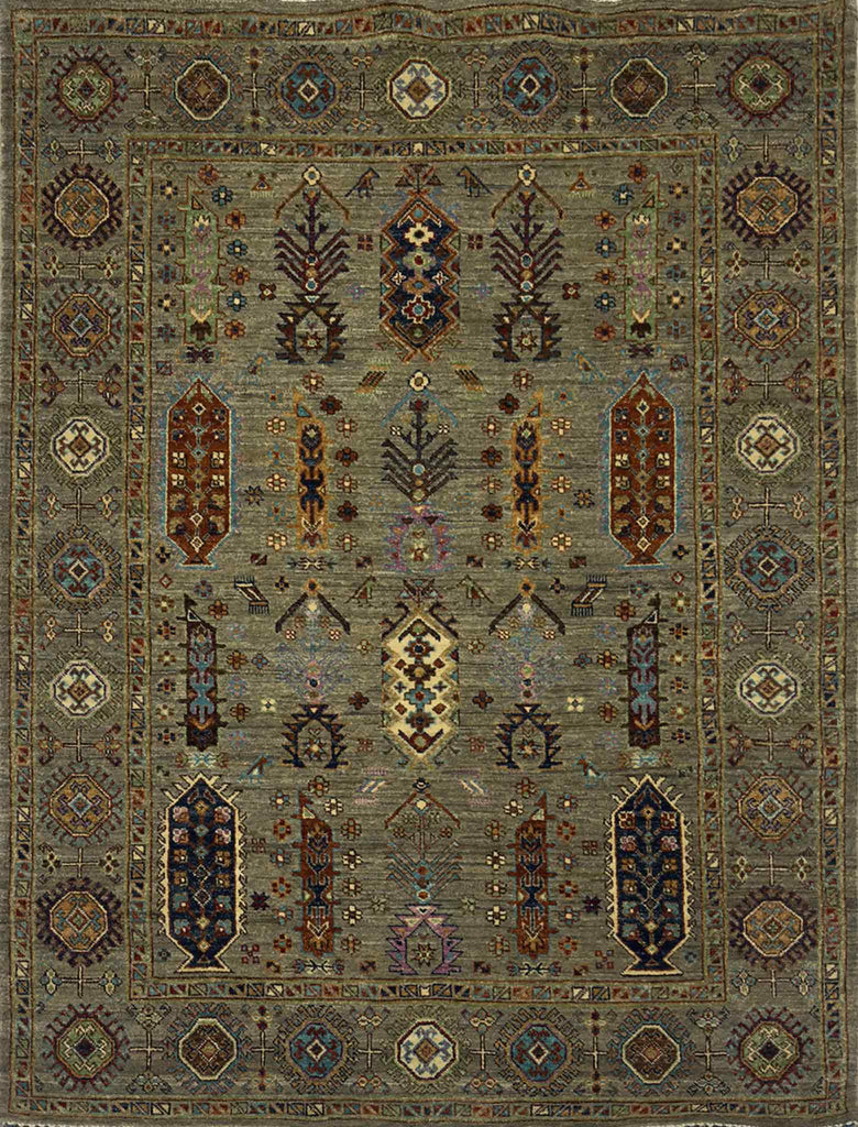 Modern Kazak Rug - 8 x 5 ft