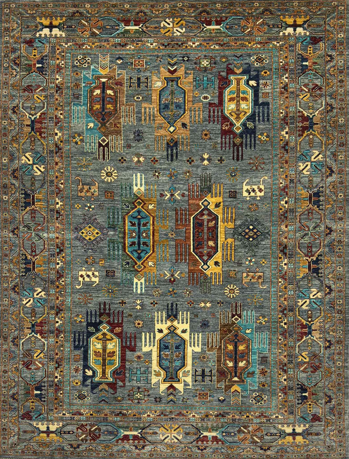 Modern Sultani Rug - 10 x 7 ft