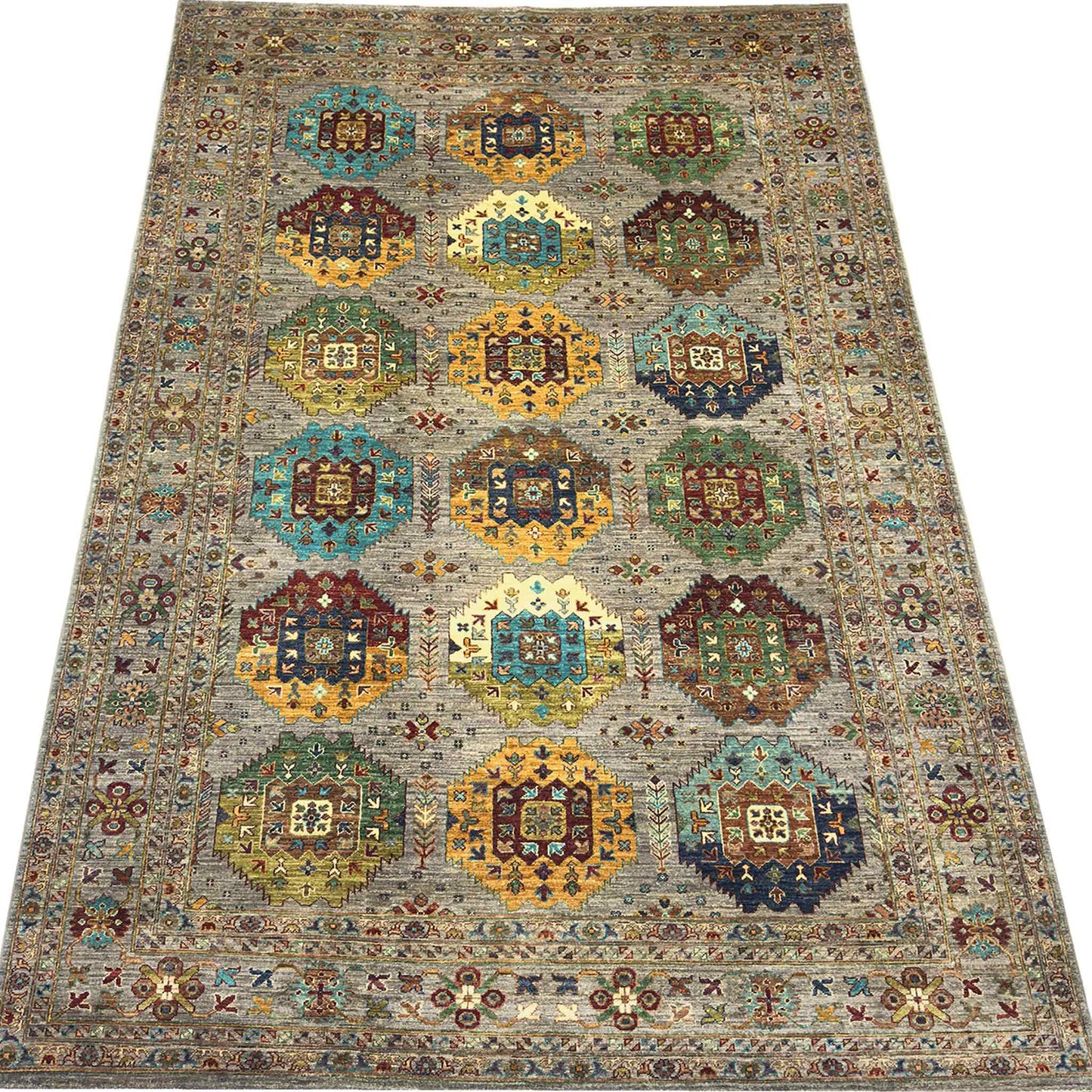 Modern Kazak Rug - 7 x 10 ft