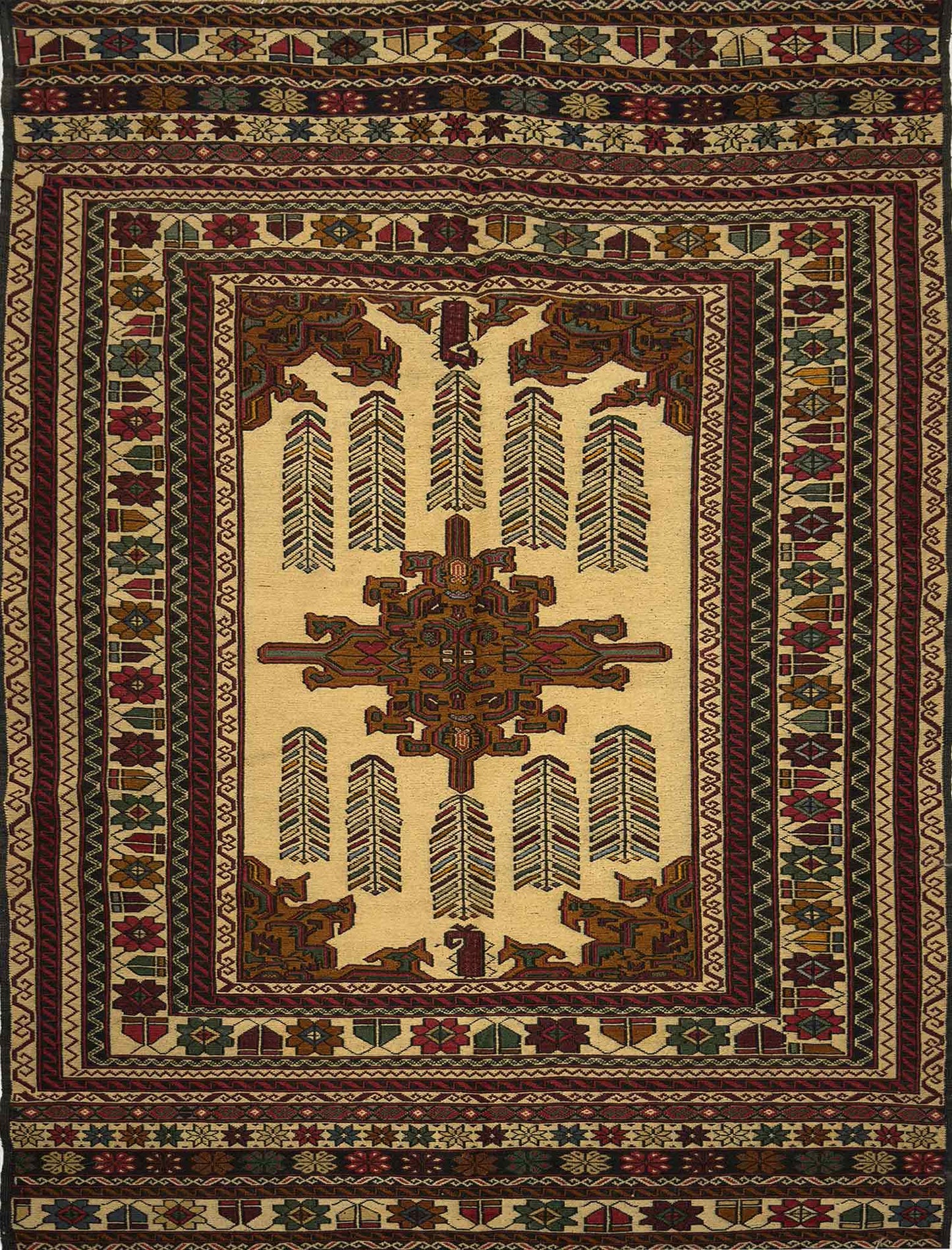 Afghan Kilm Soumak -  7 x 4.5 ft