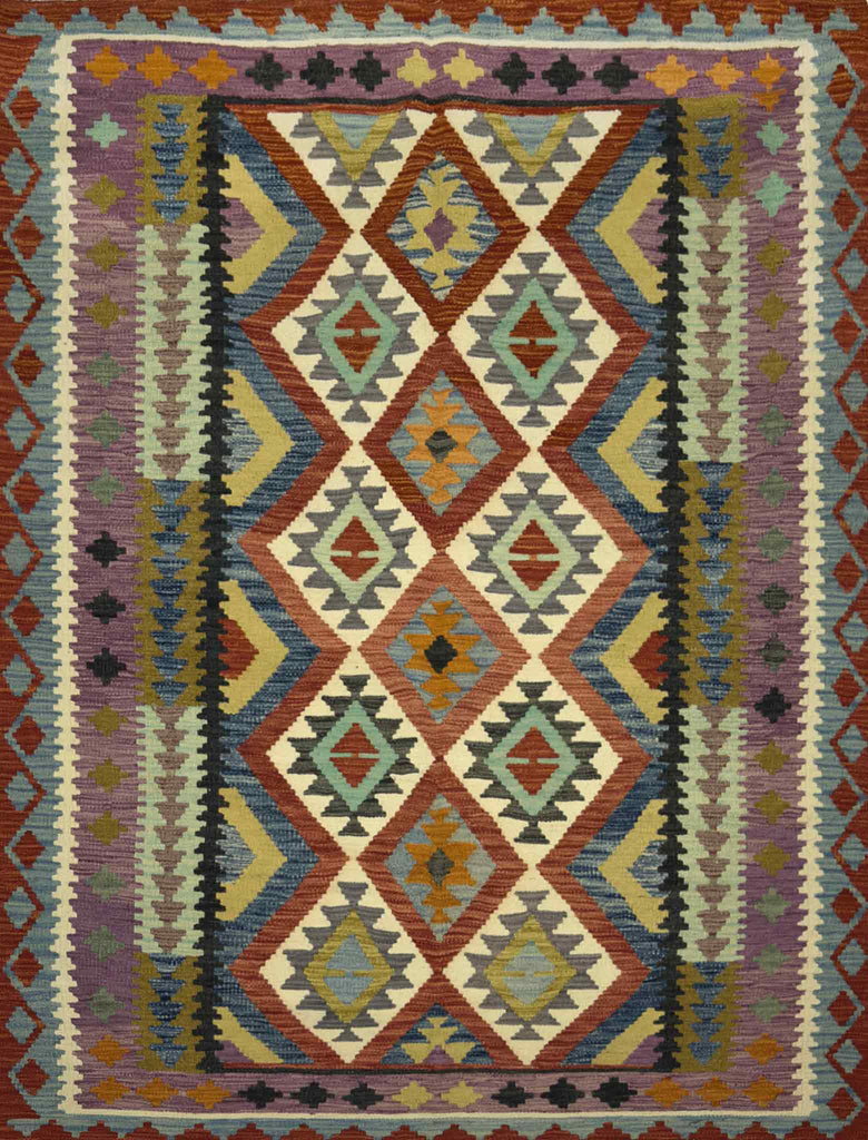 Afghan Kilm Meimnah - 6 x 5 ft